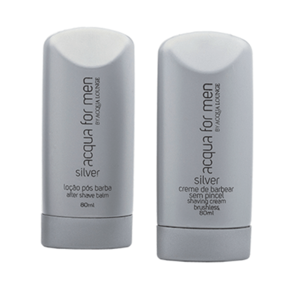 Encontraproduto.com.br - Creme de Barbear Acqua For Men Sem Pincel By Acqua Lounge Silve 80ml 2 Unidades