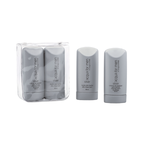 Encontraproduto.com.br - Creme de Barbear Acqua For Men Sem Pincel By Acqua Lounge Silve 80ml 2 Unidades