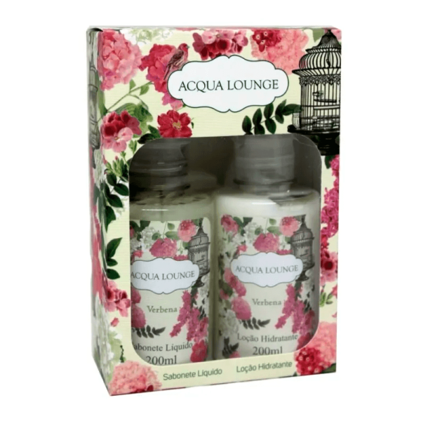 Kit Acqua Lounge Verbena Loção Hidratante 200ml + Sabonete líquido 200ml