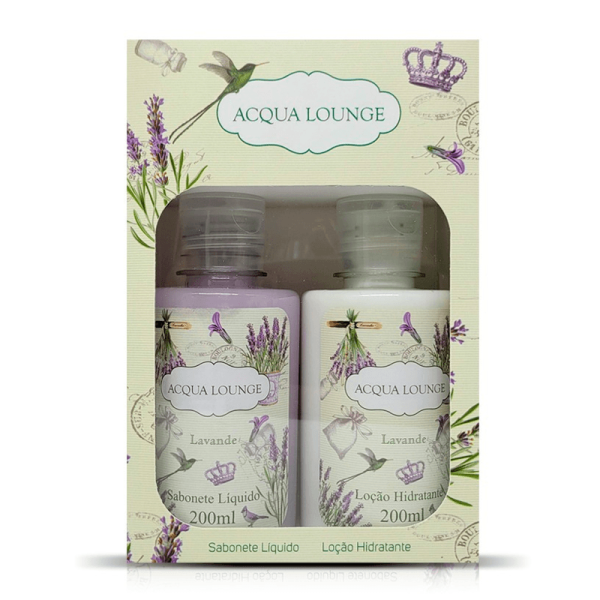 Kit Anecy Acqua Longe Lavanda Loção Hidratante 200ml + Sabonete Líquido 200ml