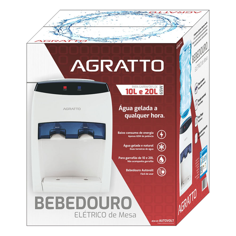 Encontraproduto.com.br - Bebedouro Mesa Bivolt P/Galao 10/20 Litros