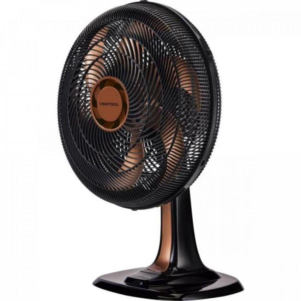 Encontraproduto.com.br - Ventilador De Mesa 40cm 220v Turbo6 Bronze Ventisol