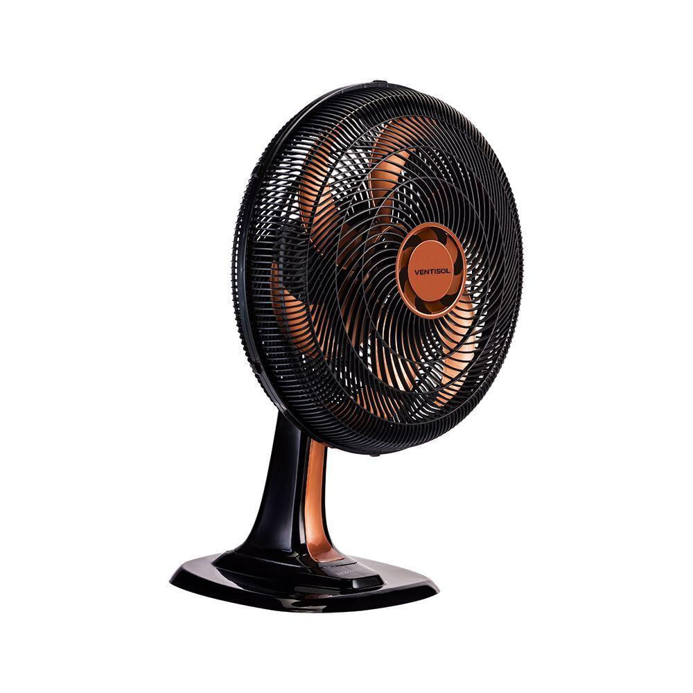 Encontraproduto.com.br - Ventilador De Mesa 40cm 220v Turbo6 Bronze Ventisol