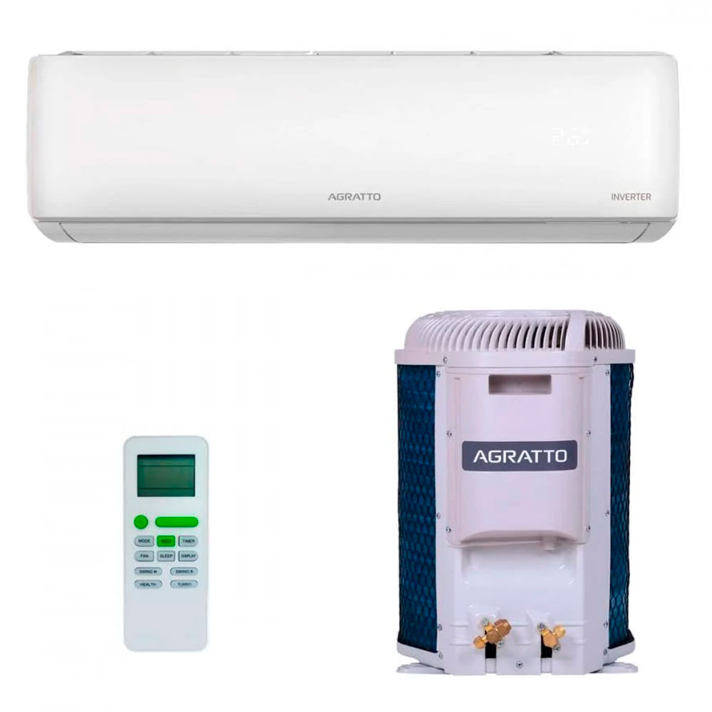 Encontraproduto.com.br - Ar Condicionado Split Agratto Liv Top Inverter 9.000 Btus Frio 220v