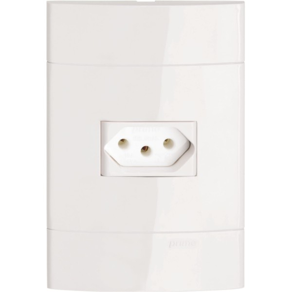 Encontraproduto.com.br - Tomada Simples 10A Branco Decor Schneider