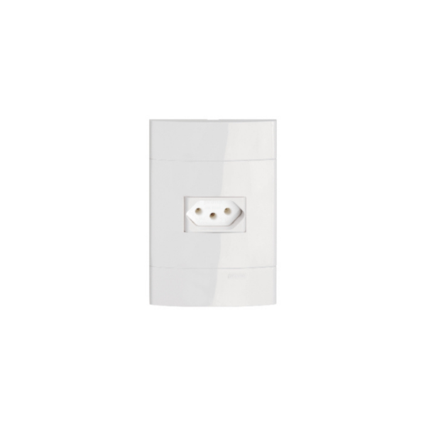 Encontraproduto.com.br - Tomada Simples 10A Branco Decor Schneider