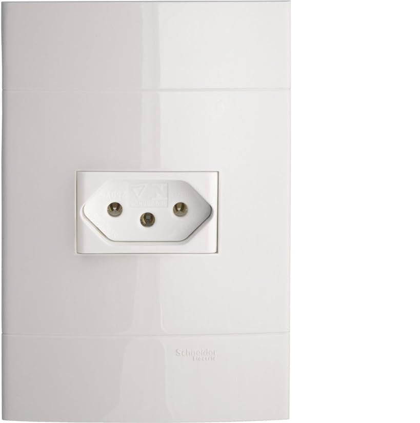 Encontraproduto.com.br - Placa Horizontal Com Tomada 2p+T 20a Decor – Schneider
