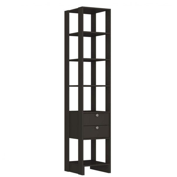 Encontraproduto.com.br - Closet Slim Yes Com 2 Gavetas e 5 Prateleiras Nova Mobile