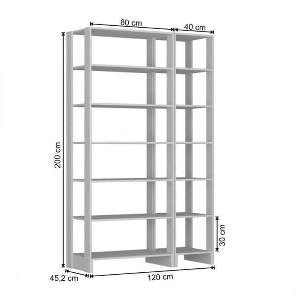 Encontraproduto.com.br - Smart Closet Yes Com 12 Prateleiras Nova Mobile Branco