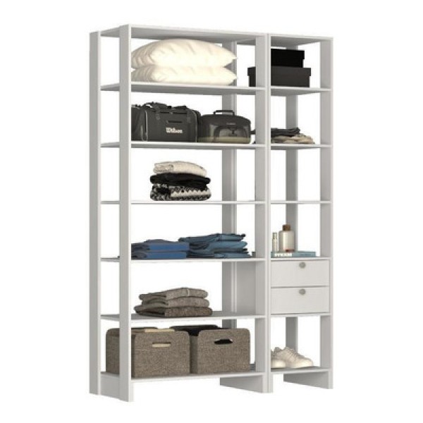 Smart Closet Yes Com 2 Gavetas e 11 Prateleiras Nova Mobile