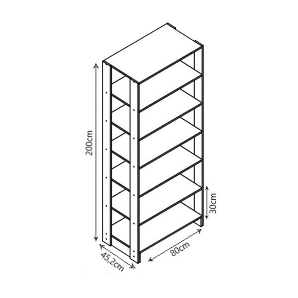 Encontraproduto.com.br - Smart Closet Yes Com 2 Gavetas E 11 Prateleiras Nova Mobile Montana