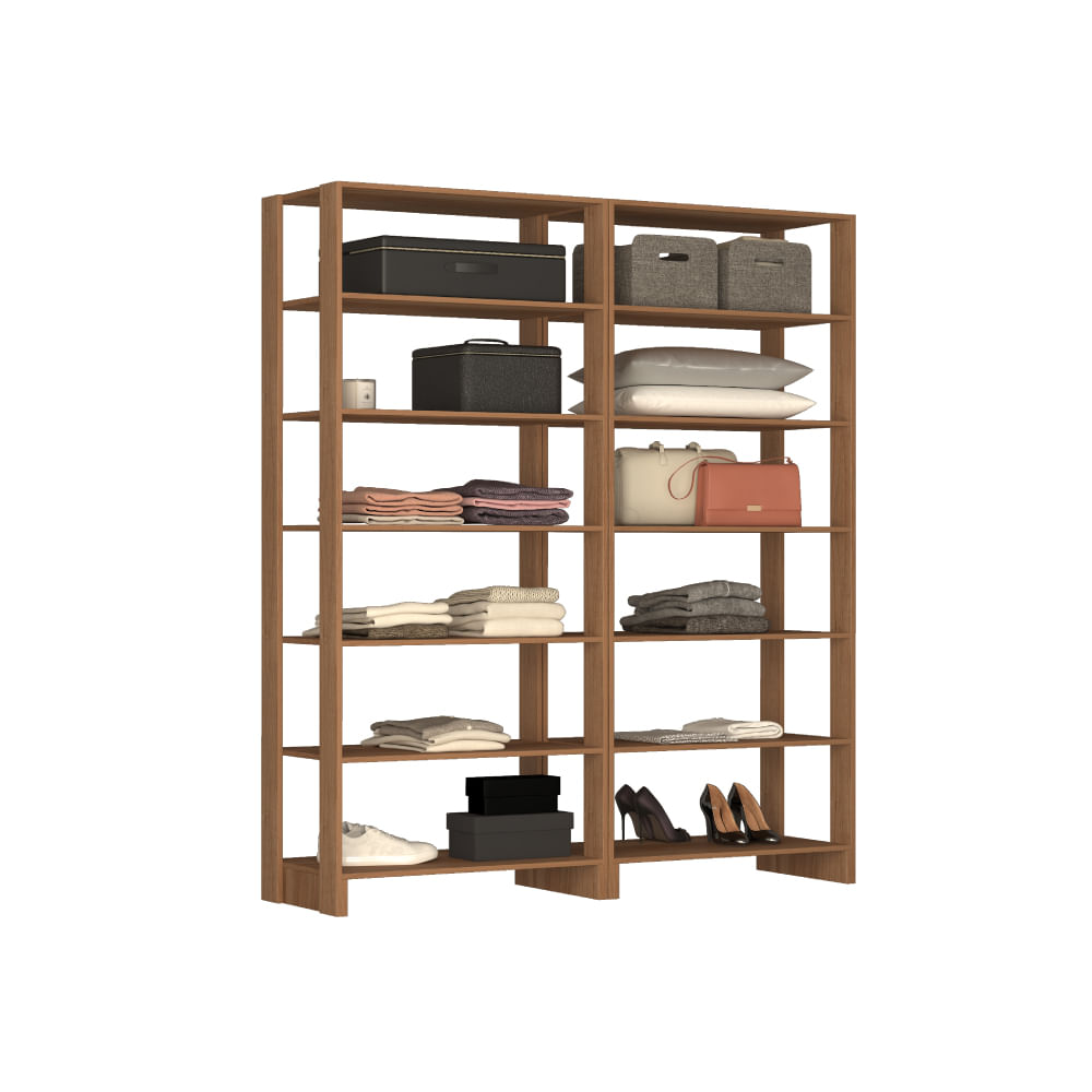 Encontraproduto.com.br - Closet Yes Com 12 Prateleiras Nova Mobile