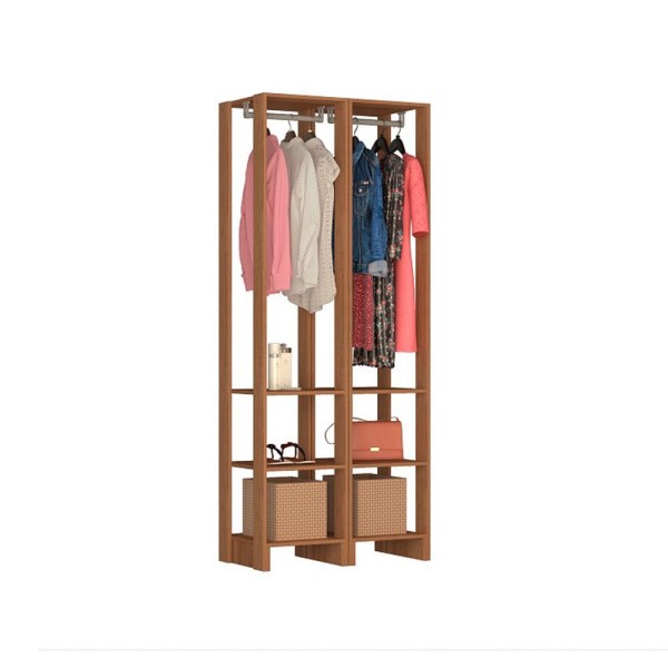 Small Closet Yes Com Cabideiro 2 Gavetas E 8 Prateleiras Nova Mobile Montana