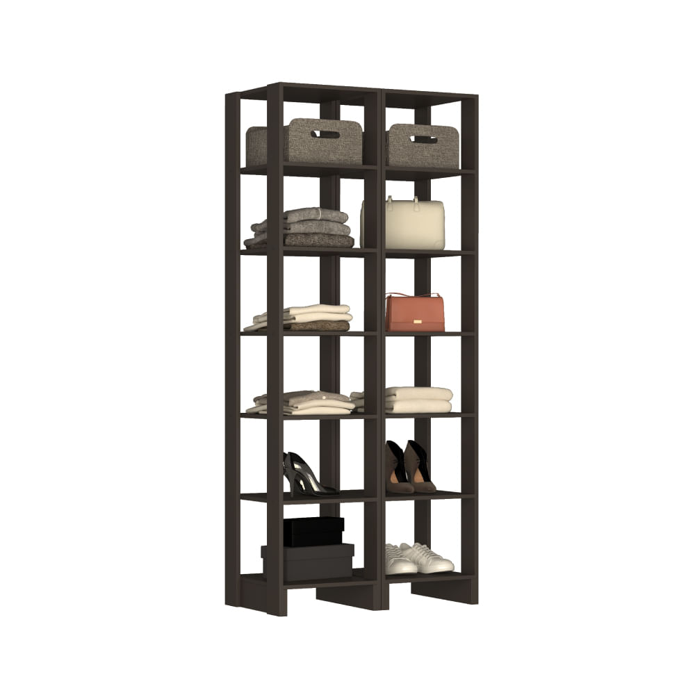 Encontraproduto.com.br - Small Closet Yes Com 12 Prateleiras Nova Mobile