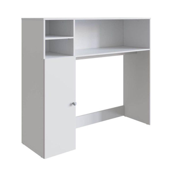 Encontraproduto.com.br - Armário Lateral com Mesa Dobrável Berlim Branco Nova Móbile