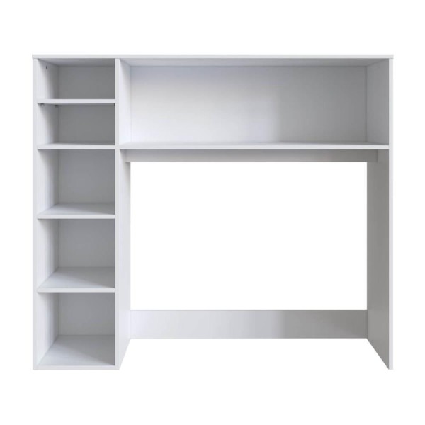 Encontraproduto.com.br - Armário Lateral com Mesa Dobrável Berlim Branco Nova Móbile