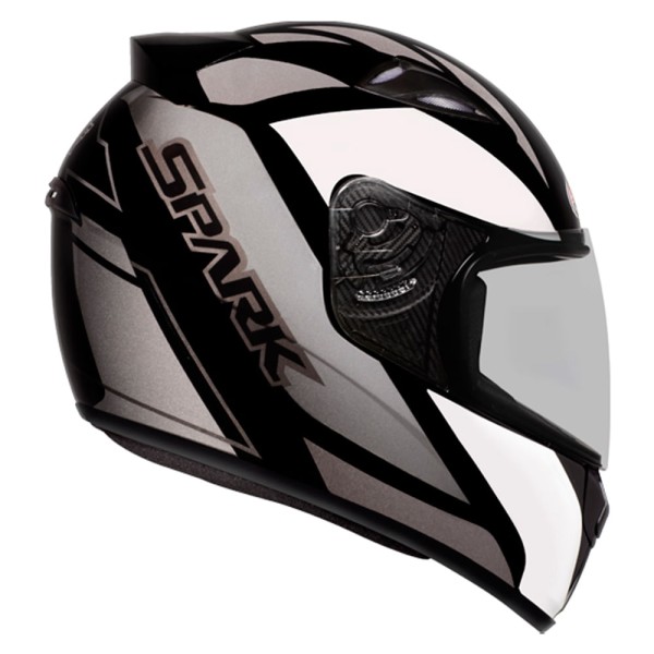 Encontraproduto.com.br - Capacete EBF New Spark Mixed Chumbo e Preto