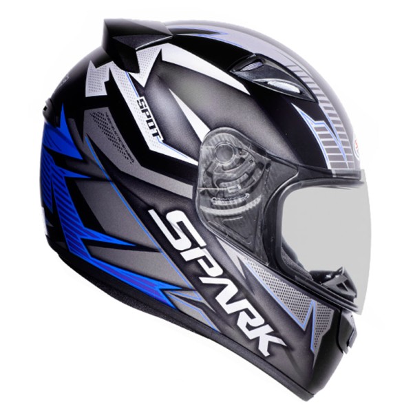 Capacete EBF New Spark Spot Azul