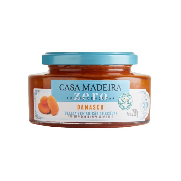Encontraproduto.com.br - Geleia Zero Damasco Casa Madeira 220g