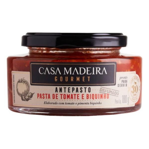 Antepasto Gourmet CASA MADEIRA Pasta de Tomate e Biquinho 180g