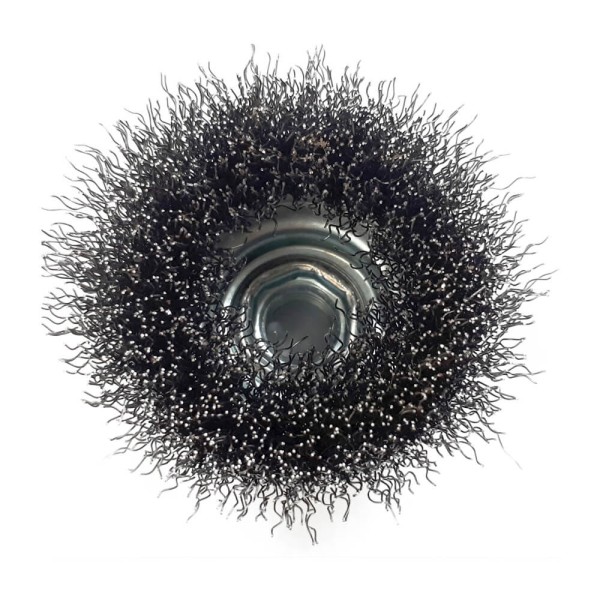 Encontraproduto.com.br - Escova de Aco Copo Brasfort Ondulada 65MM