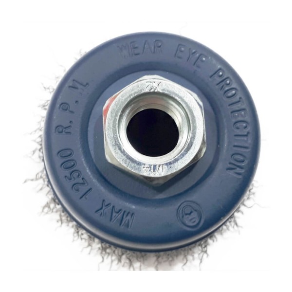 Encontraproduto.com.br - Escova de Aco Copo Brasfort Ondulada 65MM