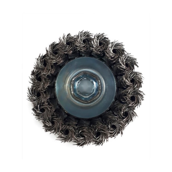 Encontraproduto.com.br - Escova Trancada de Aço Brasfort 65MM