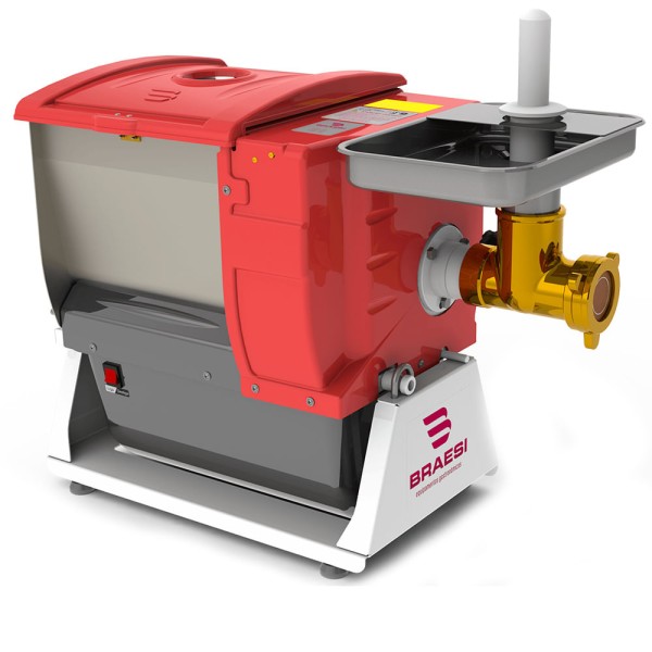 Encontraproduto.com.br - Masseira Semirrápida Com Extrusora Aeli-520i Inox - 5kg De Massa Pronta Motor 3/4cv - Braesi Bivolt Automático Braesi