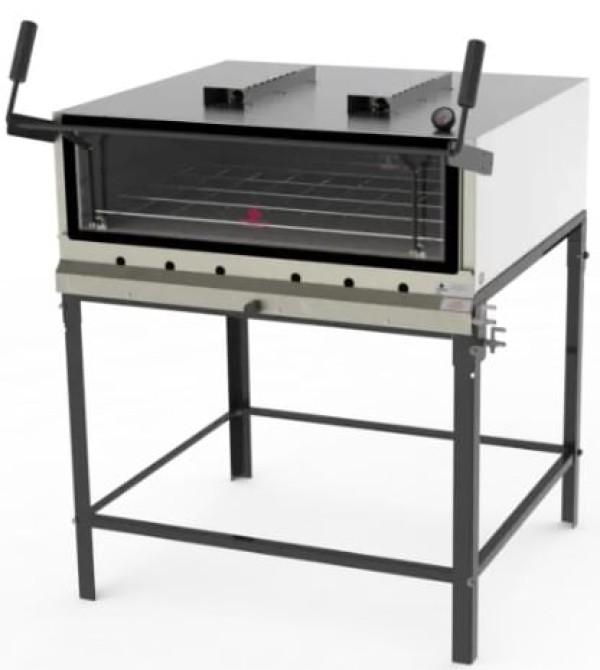 Forno Industrial a Gás com Infravermelho Progás 91x91cm, Inox - PRPI-900