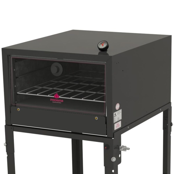 Encontraproduto.com.br - Forno Refratário A Gás Progás 83 Litros Com Kit Gás E Termômetro Fsp-6800at