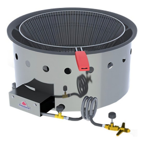 Encontraproduto.com.br - Tacho Pasteleiro A Gás PR-14G MESA G2 - 8 Litros Cesto de 1 Kg - Progás