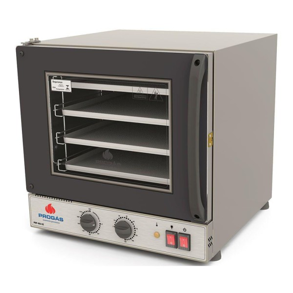 Encontraproduto.com.br - Forno Turbo Elétrico Progás Fast Oven Preto 220v Prp-004 G2