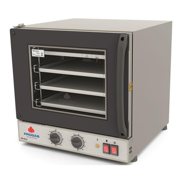 Encontraproduto.com.br - Forno Turbo Elétrico Progás Fast Oven Preto 220v Prp-004 G2