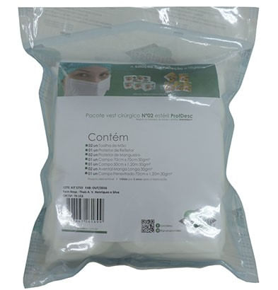 Encontraproduto.com.br - Kit Estéril GR30 Cirúrgico N° 2  Protdesc