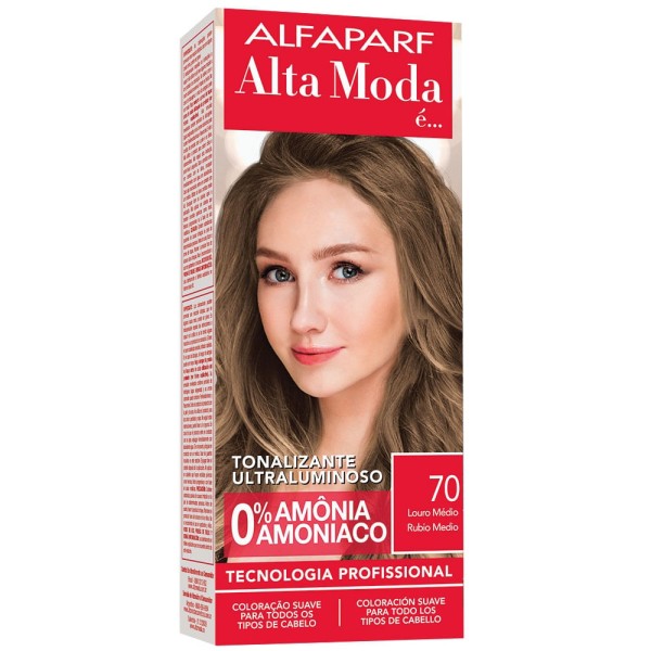 Encontraproduto.com.br - Tonalizante Altamoda 7.0 Louro Médio 120g