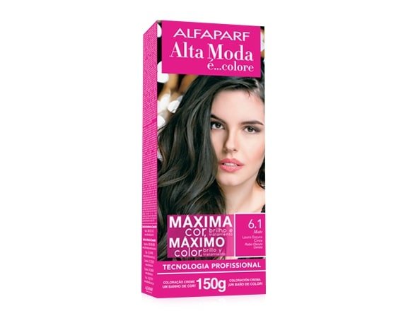 Tinta Kit 150g 6.1 Louro Escuro Cinza - Alta Moda