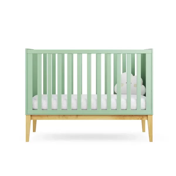 Berço Mini Cama Retrô Amor Perfeito - Verde/Natural