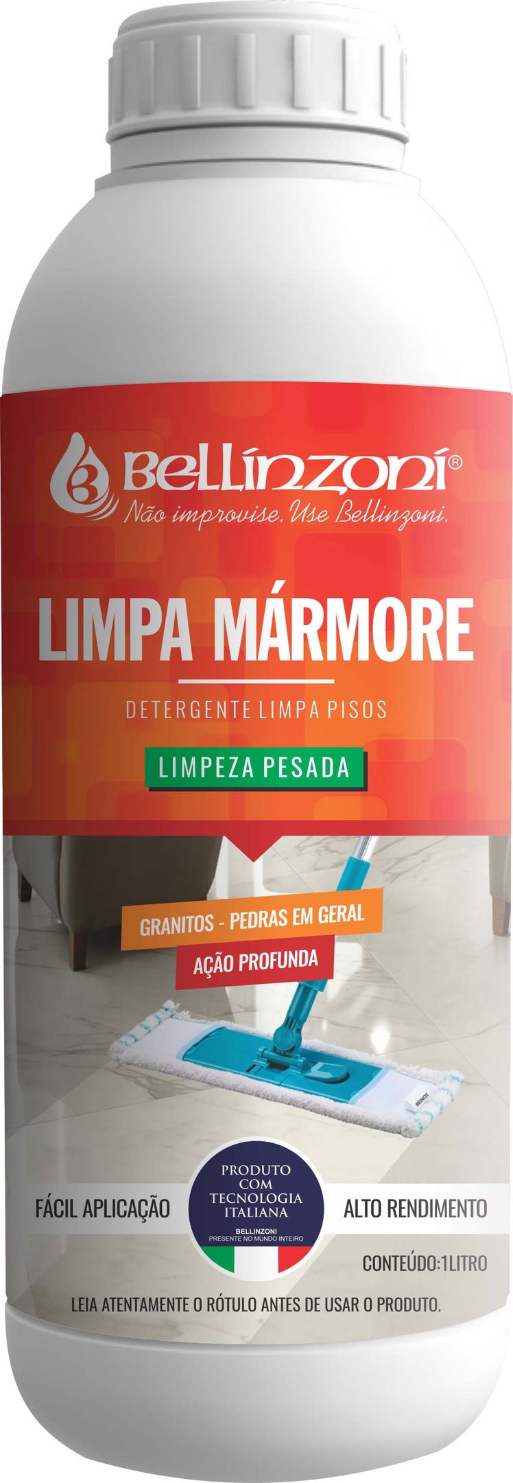 Encontraproduto.com.br - Limpeza Pós Obra Limpa Mármore Bellinzoni Limpesa Pesada 1L