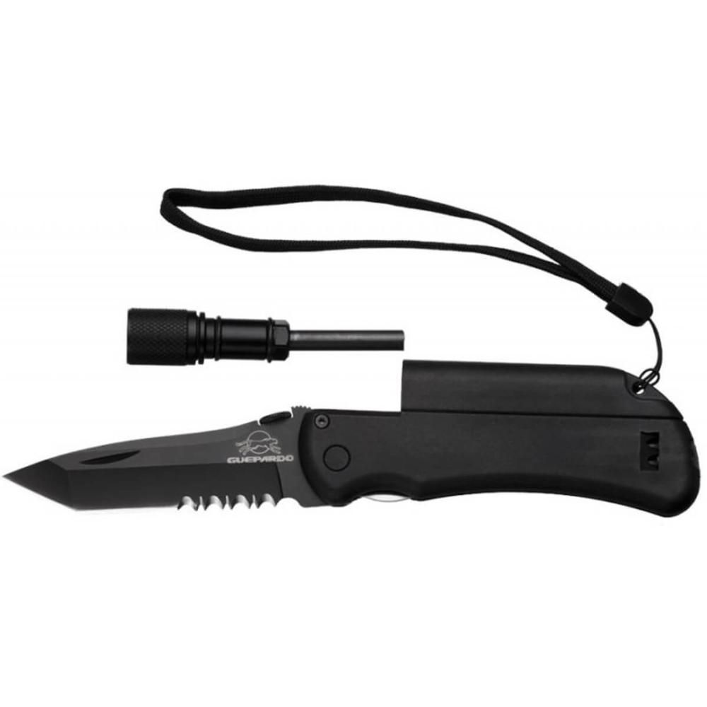Encontraproduto.com.br - Canivete multifunção Guepardo Survival com pederneira