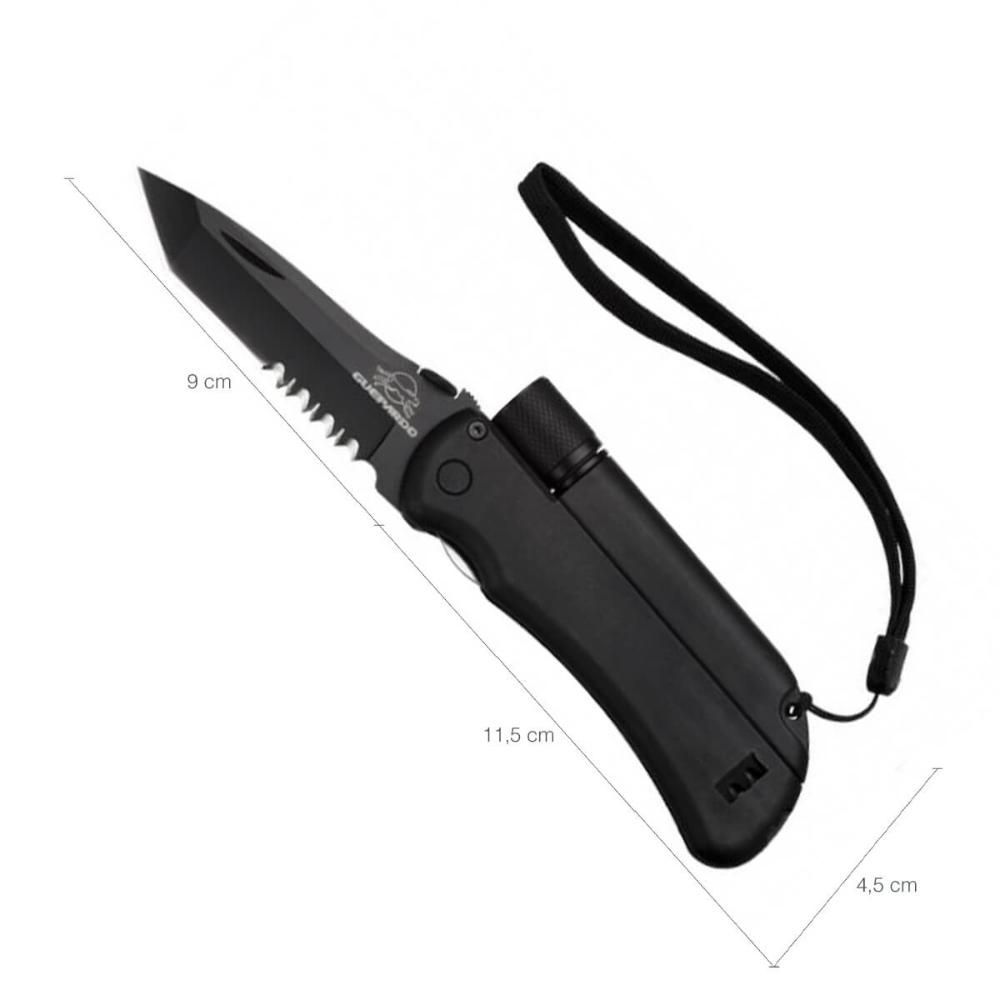 Encontraproduto.com.br - Canivete multifunção Guepardo Survival com pederneira