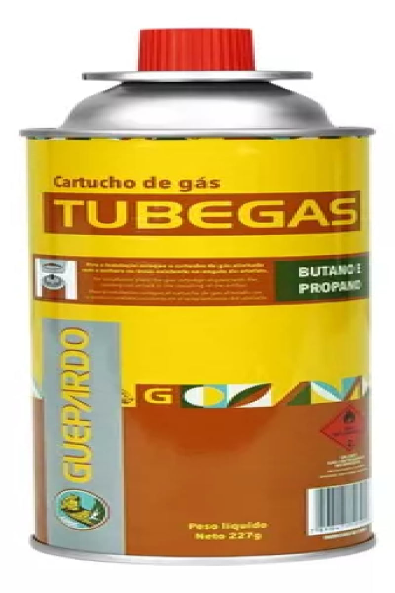 Encontraproduto.com.br - Cartucho Tube Gás Kit com 28 Unidades para Fogareiro e Maçarico Guepardo