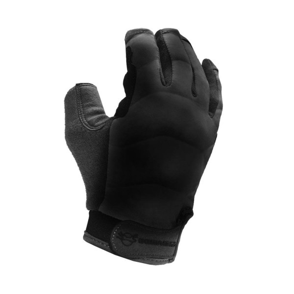 Encontraproduto.com.br - Luva em couro sintético Guepardo Breeze Black G com proteção UV