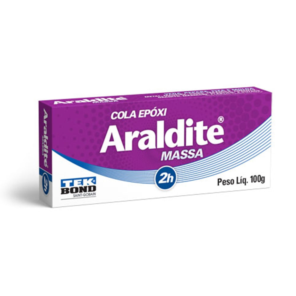 Encontraproduto.com.br - Adesivo Epóxi Araldite Massa 100g Tekbond