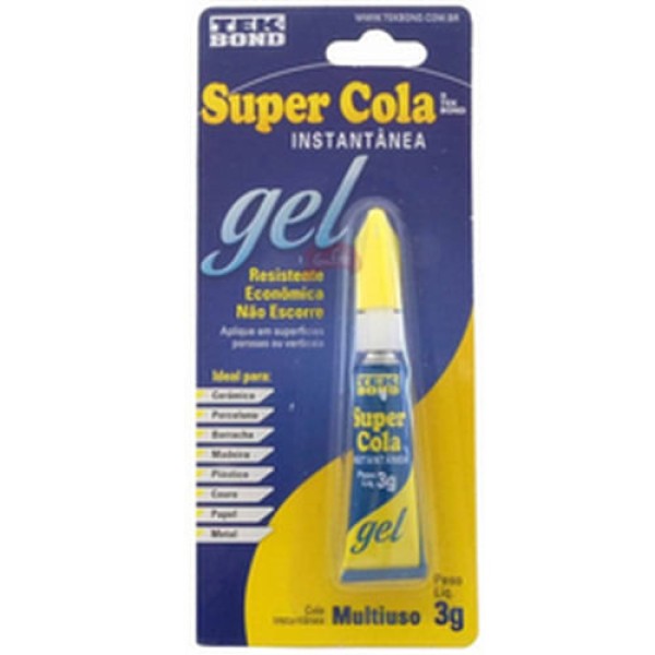 Encontraproduto.com.br - Super Cola Instantânea Gel Multiuso 3 g Tekbond