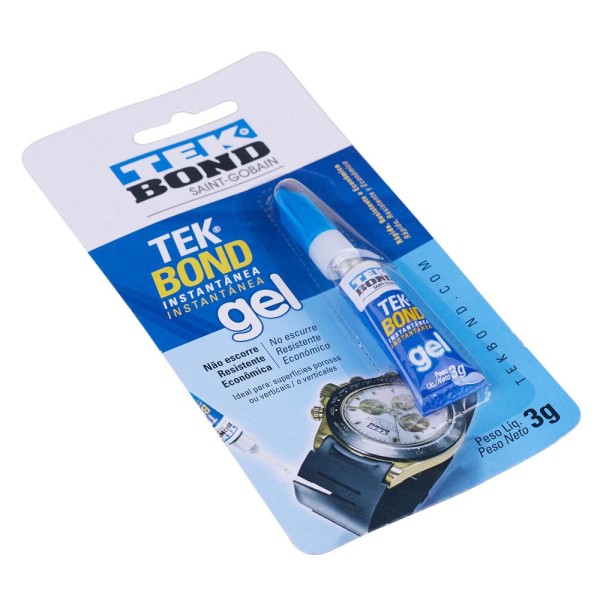 Encontraproduto.com.br - Super Cola Instantânea Gel Multiuso 3 g Tekbond