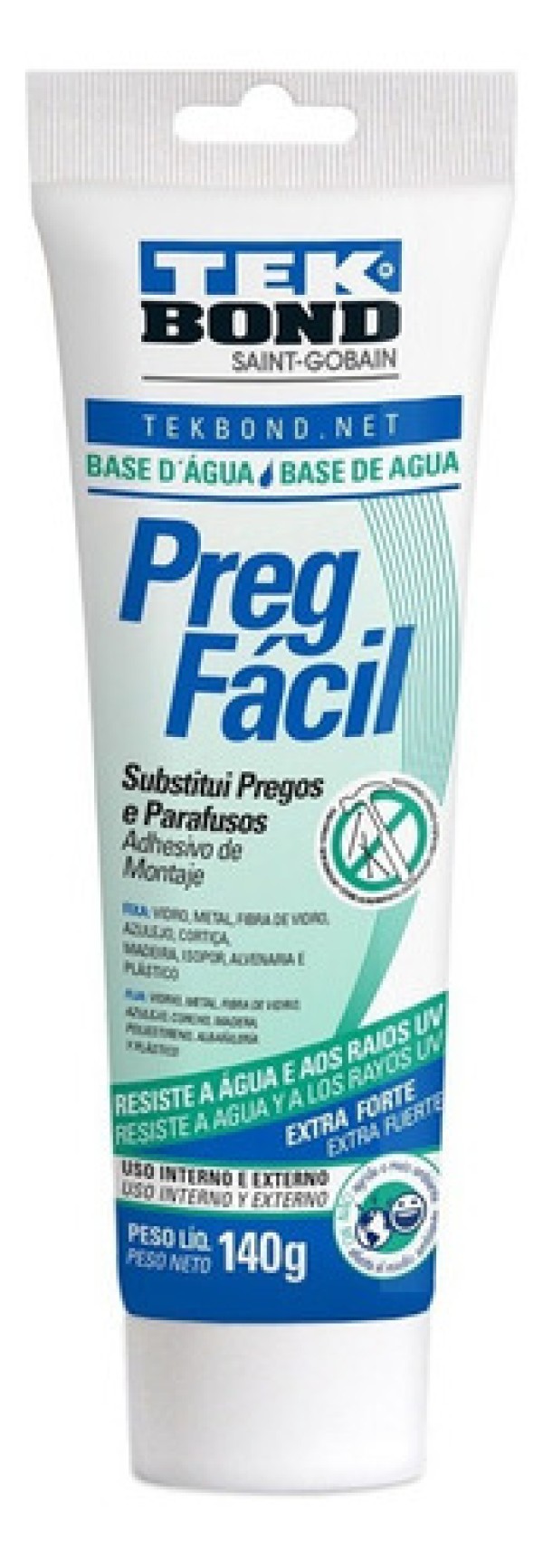 Preg Facil Base DAgua 94ml (140g) - Tek Bond