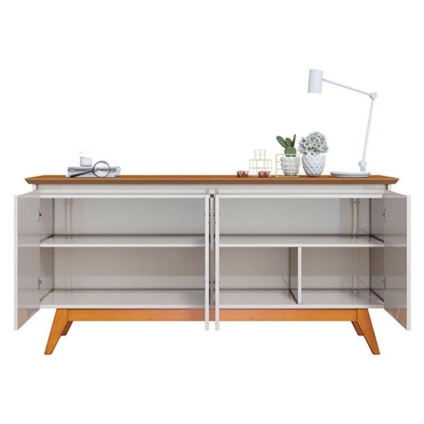 Encontraproduto.com.br - Buffet Classic 4pts - Off White Freijó