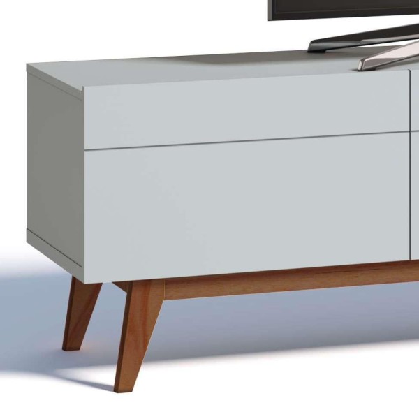 Encontraproduto.com.br - Rack Classic I 3 GV Branco Acetinado 180 cm