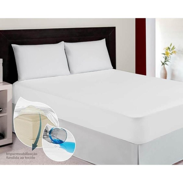 Encontraproduto.com.br - Capa Protetora de Colchão Queen 158x198cm Sleep Dry Impermeável Master Comfort