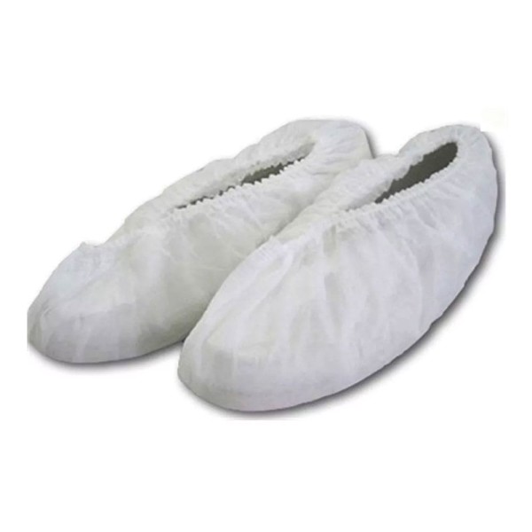 Encontraproduto.com.br - Sapatilha Descartável Branco Propé 100 Unidades